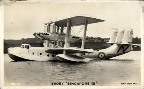 Ak Flugzeug, Wasserflugzeug Short Singapore III