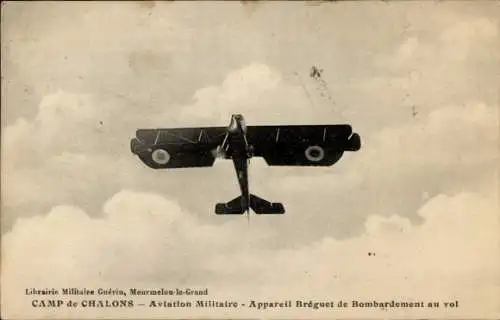 Ak Chalons Camp, Militärluftfahrt, Breguet Flight Bombing Apparate