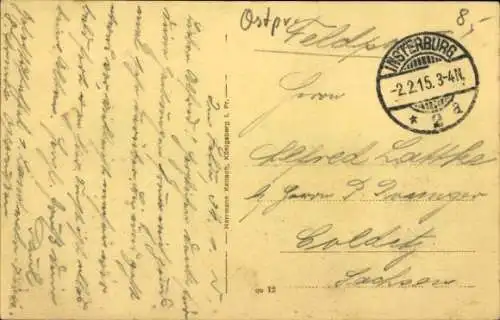 Ak Tschernyschewskoje Eydtkuhnen Ostpreußen, durch Russen zerstörte Häuser, Krieg