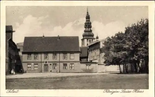 Ak Sowjetsk Tilsit Ostpreußen, Blick auf Königin Luise Haus