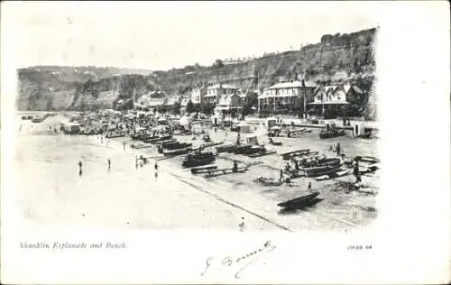 Ak Shanklin Isle of Wight England, Esplanade, Strand