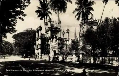 Ak Colombo Ceylon Sri Lanka, Mohammadan Moschee, Zimtgärten