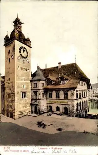 Ak Luzern Stadt Schweiz, Rathaus