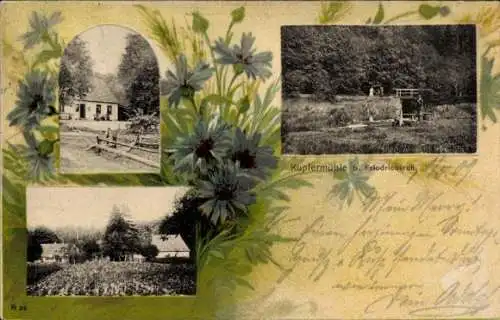 Passepartout Ak Kupfermühle Harrislee in Schleswig Holstein, Brücke