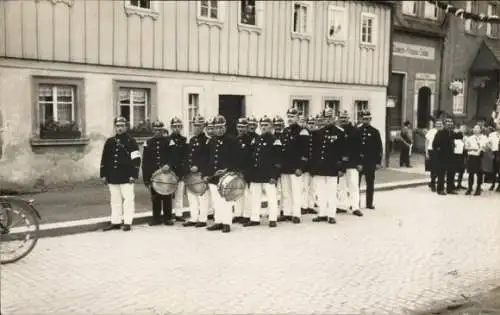 Foto Ak Cunewalde in der Oberlausitz, Musikkorps, Gruppenportrait