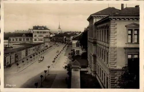 Ak Přerov Prerau Region Olmütz, Allee, Häuser