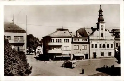 Ak Rychnov nad Kněžnou Reichenau an der Knieschna Region Königgrätz, Markt, Rathaus