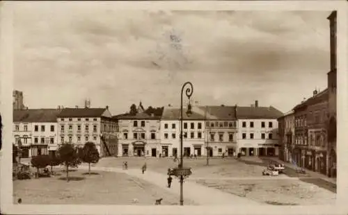 Ak Česká Třebová Böhmisch Trübau Region Pardubitz, Stadtplatz