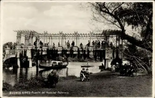 Ak Buenos Aires Argentinien, Puente del Rosedal Palermo