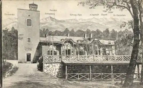 Ak Göller Niederösterreich, Hohe Lindkogel, Schutzhaus