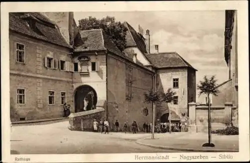 Ak Sibiu Nagyszeben Hermannstadt Rumänien, Rathaus