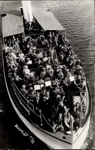 Foto Ak Werder an der Havel, Bismarckhöhe, Ausflugsschiff, Firma Schering-Kahlbaum, Fotogr. Hobrecht