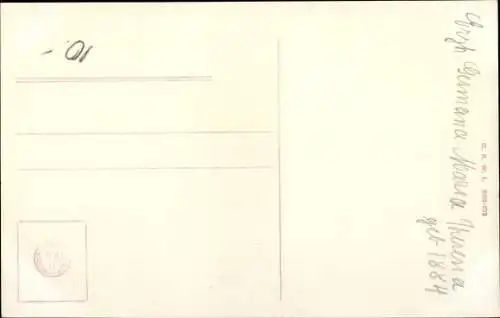 Passepartout Ak Erzherzogin Germana Maria Theresia