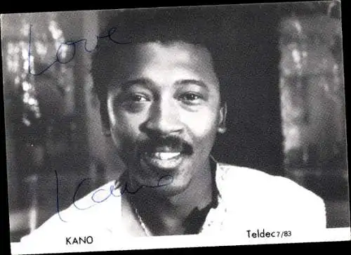 Ak Sänger Kano, Portrait, Autogramm