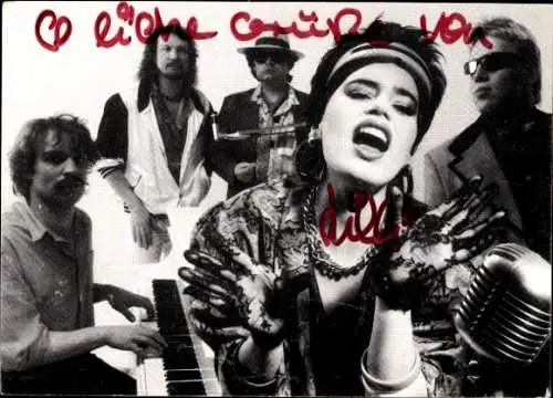 Ak Musikgruppe Lilli an The Rockets, Portrait, Autogramm