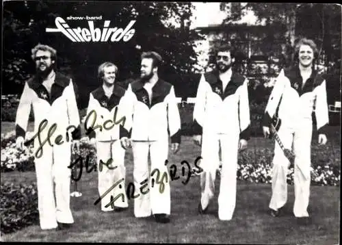 Ak Showband Firebirds, Portrait, Autogramm