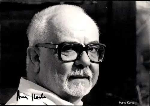 Ak Schauspieler Hans Korte, Portrait, Autogramm