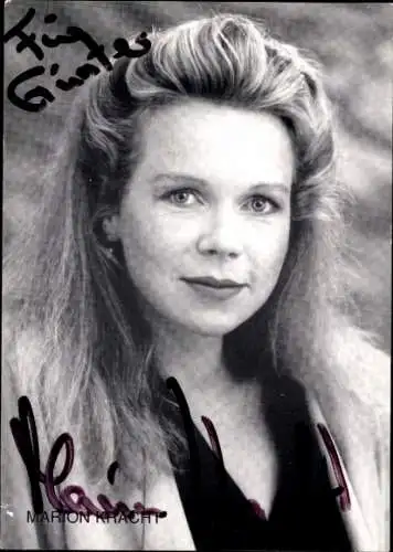 Ak Schauspielerin Marion Kracht, Portrait, Autogramm