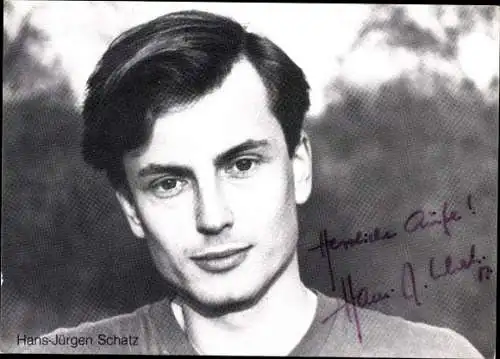 Ak Schauspieler Hans-Jürgen Schatz, Portrait, Autogramm