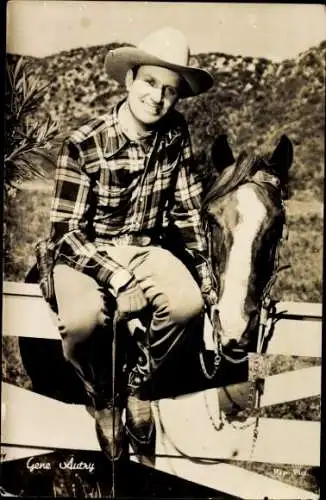 Ak Schauspieler Gene Autry, Portrait, Cowboy