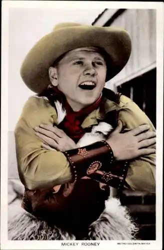 Ak Schauspieler Mickey Rooney, Portrait