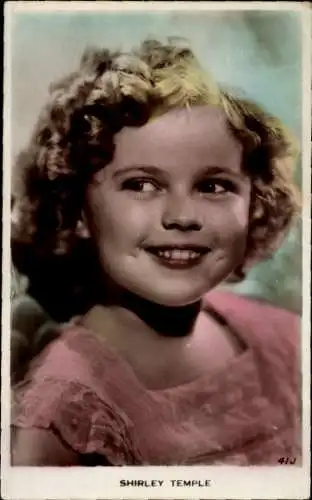 Ak Schauspielerin Shirley Temple, Portrait