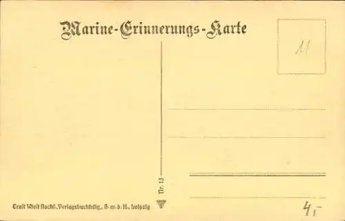 Ak Deutsches Kriegsschiff, S.M. Kleiner Kreuzer Magdeburg, Kaiserliche Marine