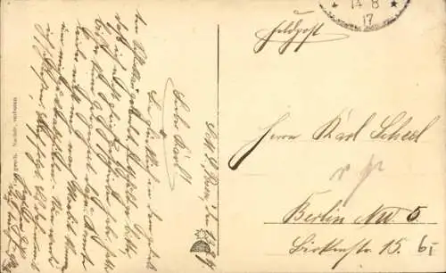 Ak Deutsches Kriegsschiff, S.M.S. Ostfriesland, Kaiserliche Marine