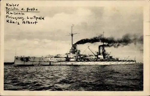 Ak Deutsches Kriegsschiff, S.M.S. Friedrich der Große, Kaiserliche Marine