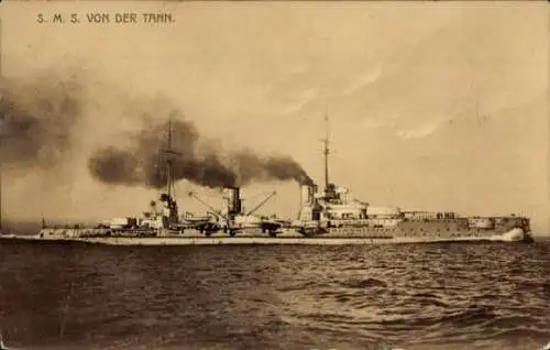Ak Deutsches Kriegsschiff, S.M.S. von der Tann, Kaiserliche Marine