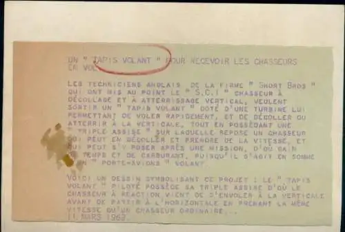 Foto Un Tapis Volant pour recevoir les chasseurs en vol