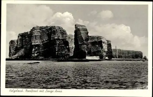 Ak Nordseeinsel Helgoland, Nordfront, Lange Anna