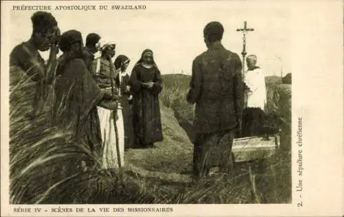 Ak-Missionen der Diener Mariens, Apostolische Präfektur Swasiland, christliche Bestattung