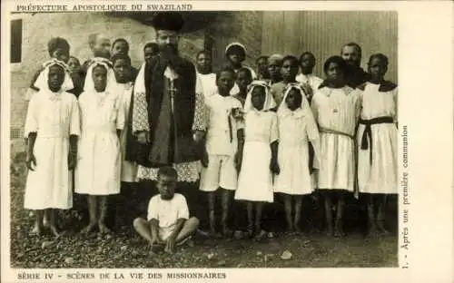 Ak-Missionen der Diener Mariens, Apostolische Präfektur Swasiland, nach der Erstkommunion
