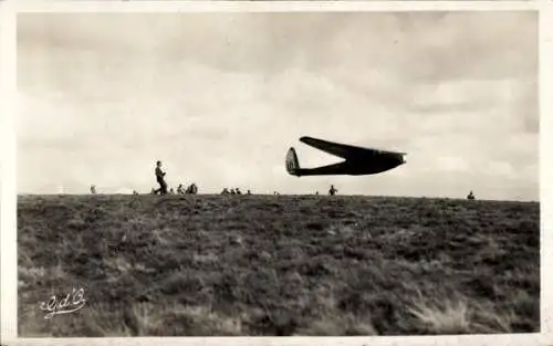 Ak Segelflugzeug Avia 40P, Flugplatz Banne d'Ordanche, Auvergne