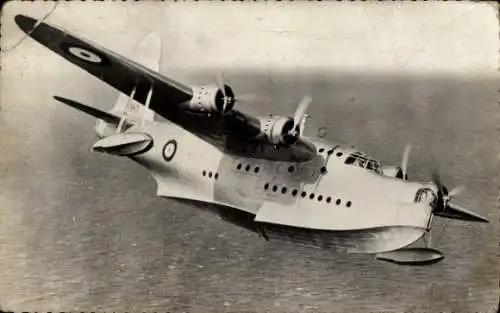 Ak Britisches Kampfflugzeug, Royal Air Force, Short S. 25 Sunderland, Flugboot