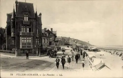 Ak Villers sur Mer Calvados, Planches