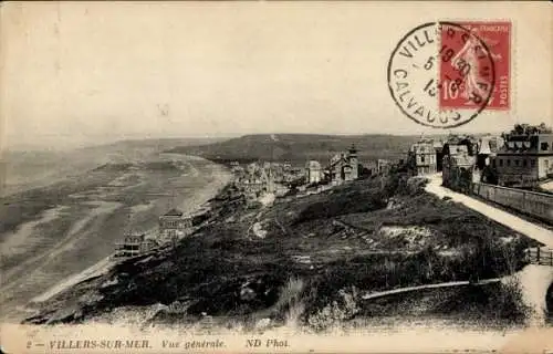 Ak Villers sur Mer Calvados, Gesamtansicht