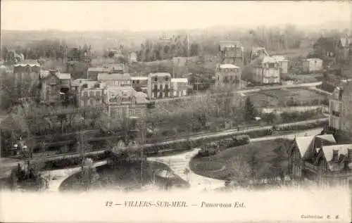 Ak Villers sur Mer Calvados, Panorama Est