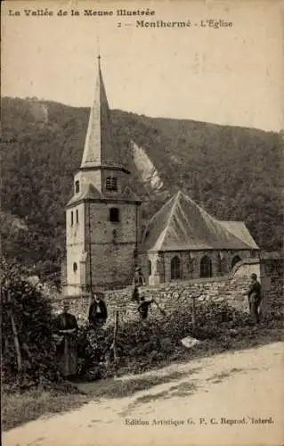 Ak Monthermé Ardennes, Kirche