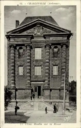 Ak Charleville Mézières Ardennes, Le Vieux Moulin sur la Meuse