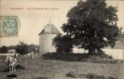 Ak Villeroy Seine et Marne, La Tourelle du vieux Chateau