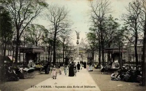 Ak Paris III, Square des Arts et Métiers