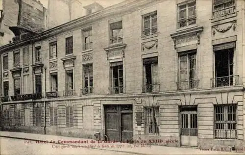 Ak Paris III, Hotel du Commandant de la Garde