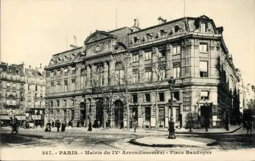 Ak Paris IV, Rathaus, Place Baudoyer