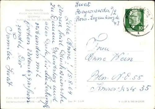 Ak Hoyerswerda in der Oberlausitz, Schlossteich