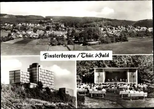 Ak Finsterbergen Friedrichroda im Thüringer Wald, Totalansicht, FDGB-Erholungsheim Wilhelm Pieck