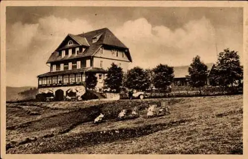 Ak Nussbach Nußbach an der Schwarzwaldbahn Triberg Schwarzwald, Kurhaus Geutsche