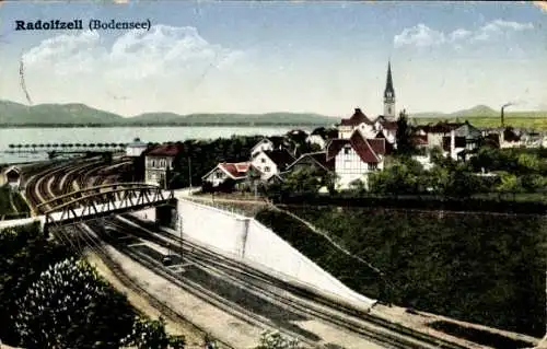 Ak Radolfzell am Bodensee, Teilansicht