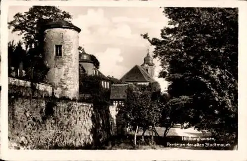 Ak Hildburghausen in Thüringen, alte Stadtmauer